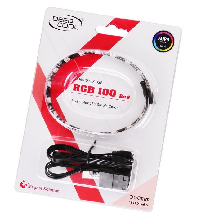 DEEPCOOL LED Strip Light with Magnet - Red (30cm) image