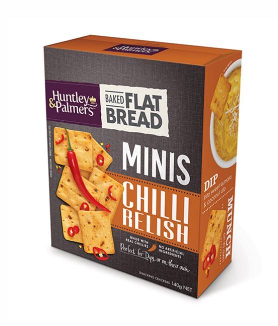 Huntley & Palmers Flat Bread Minis - Chilli Relish (140g)