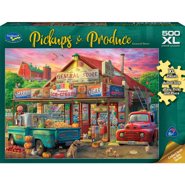 Holdson XL: 500 Piece Puzzle - Pickups & Produce (General Store) image