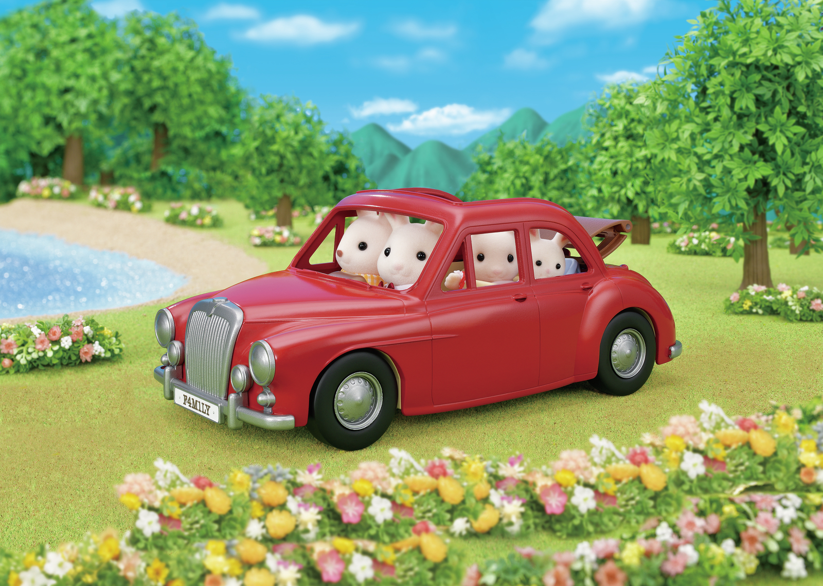 sylvanian families car green