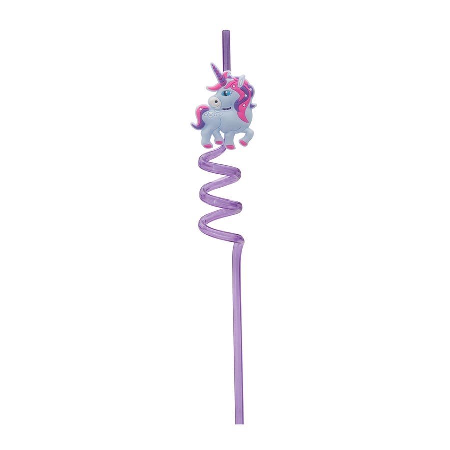 IS GIFT: Unicorn reuseable Curly Straws