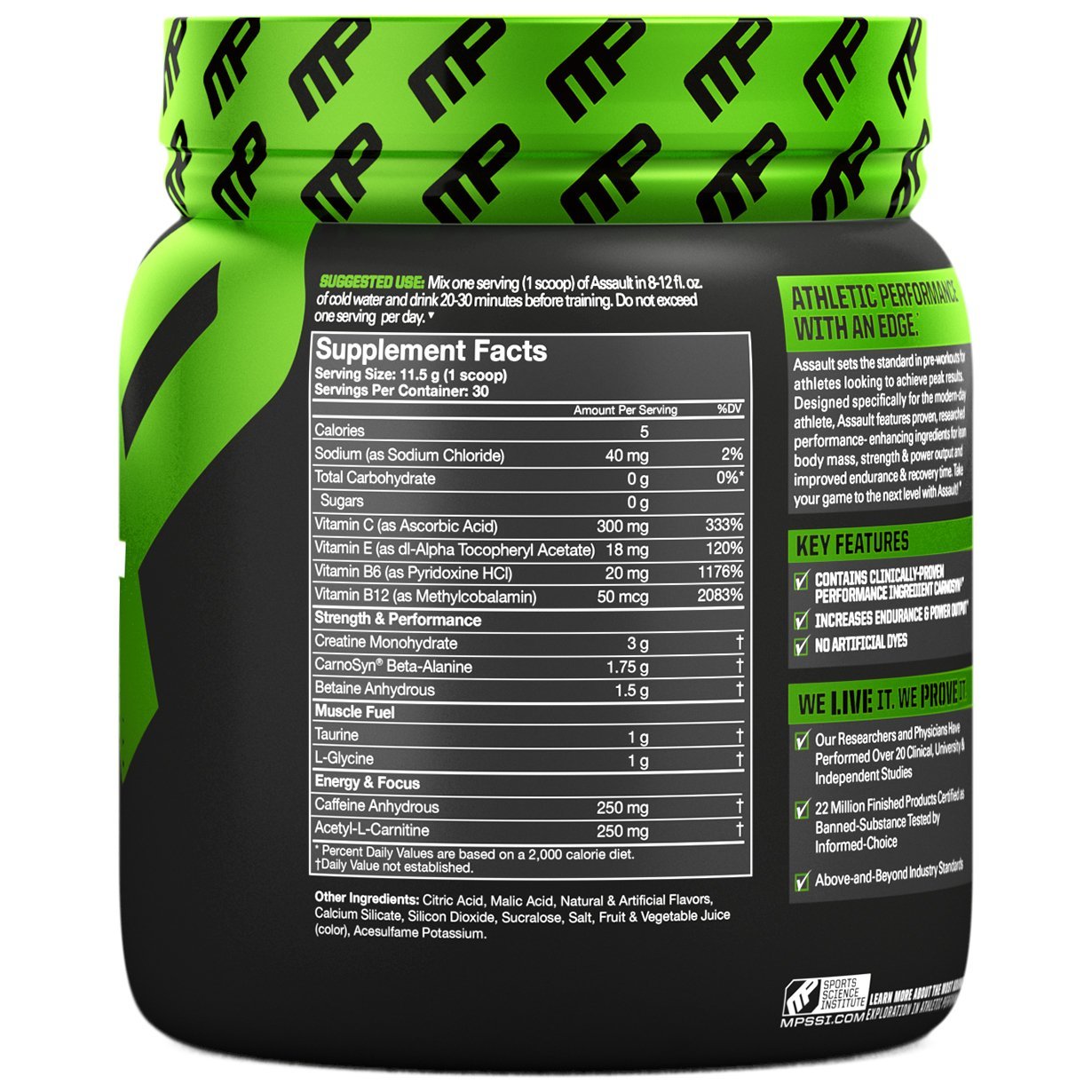 MusclePharm Assault Sport - Watermelon (30 Servings) image