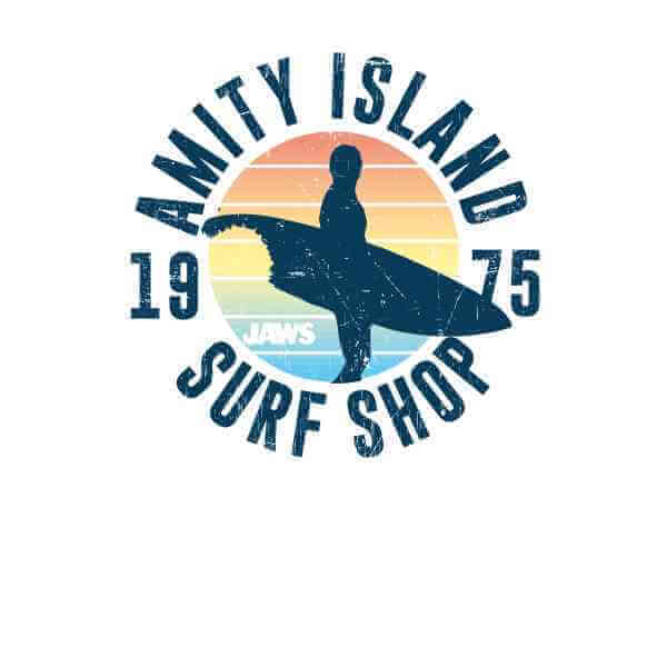 Jaws: Amity Surf Shop T-Shirt - White/Large