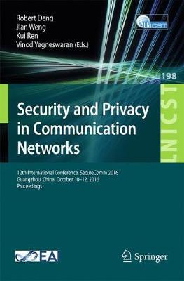 Security and Privacy in Communication Networks image