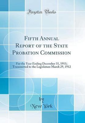 Fifth Annual Report of the State Probation Commission by New York image