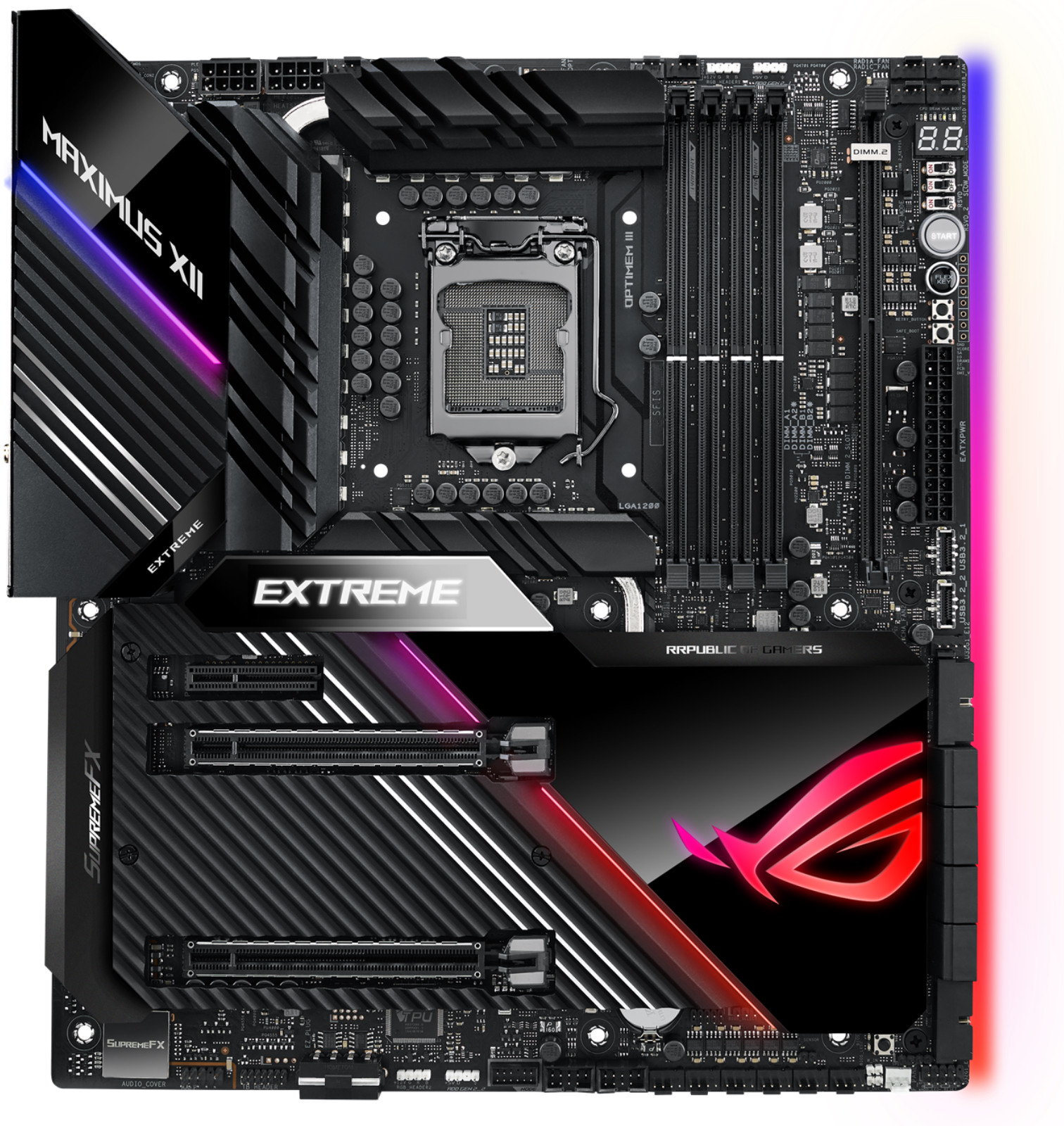 ASUS ROG Maximus XII Extreme (WiFi) Intel Z490 EATX Motherboard at
