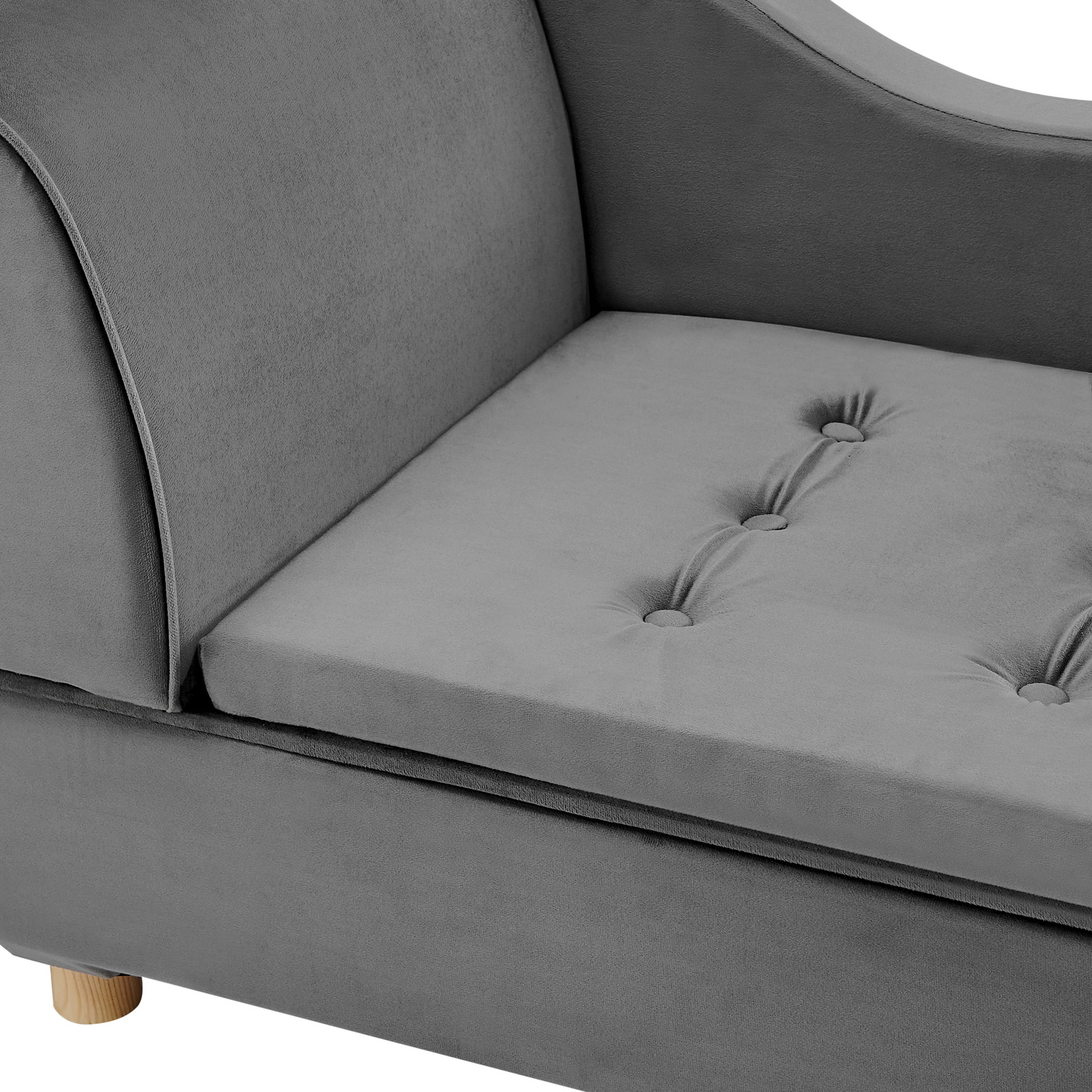 Buy Pawever Pets Deluxe Fabric Pet lounge chaise Grey at Mighty Ape NZ