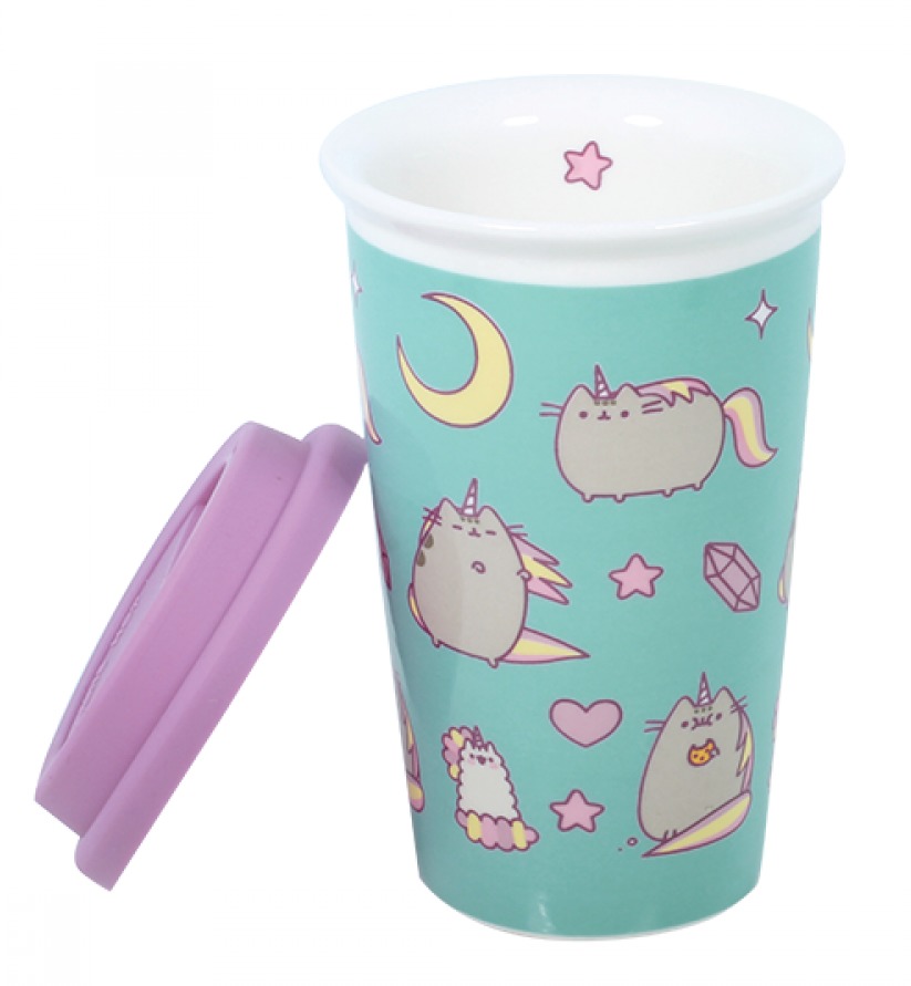 Pusheenicorn Pattern - Ceramic Travel Mug image