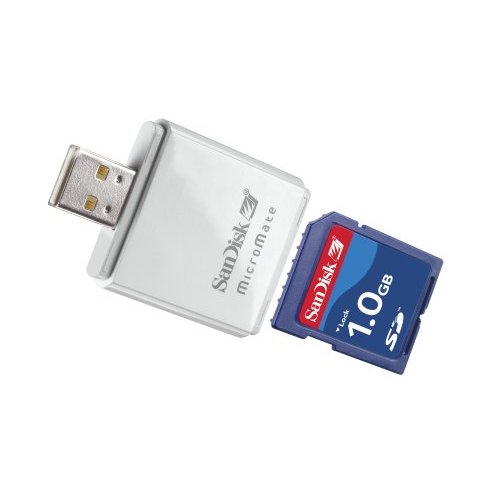 SANDISK SanDisk SecureDigital 1024MB (1GB) with MicroMate Reader image