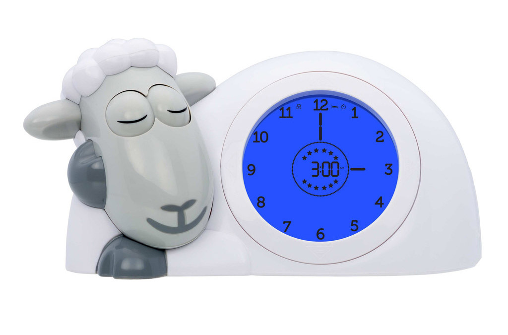 Zazu Sam the Sheep Sleep Trainer Clock - Grey image