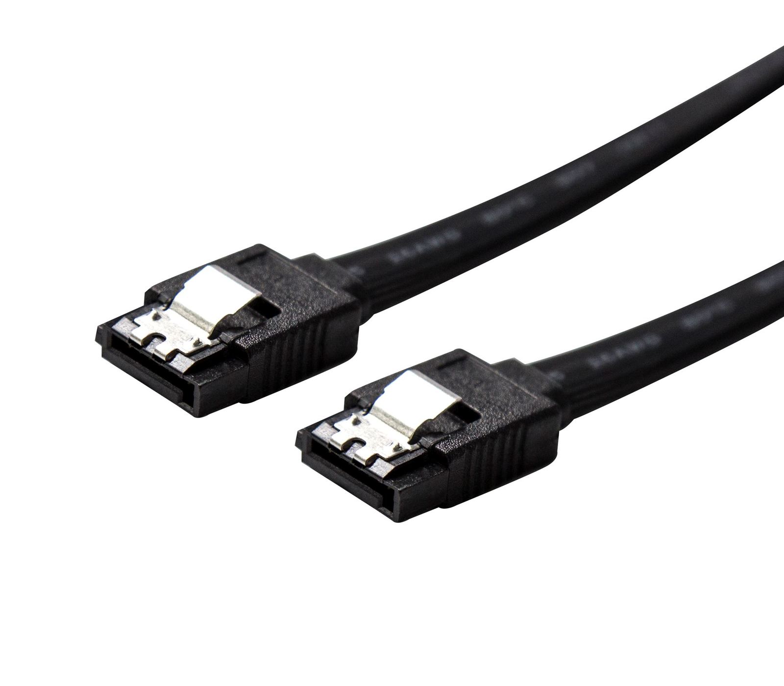 DYNAMIX SATA 6Gbs Data Cable With Latch Black (0.5m) at Mighty Ape NZ