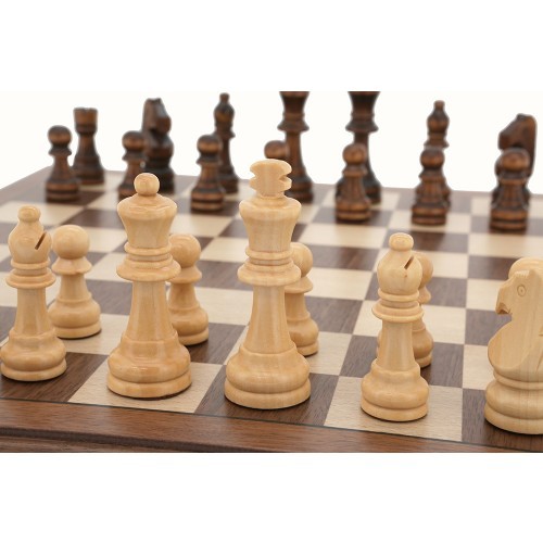 Dal Rossi Walnut Chess Set (38cm)