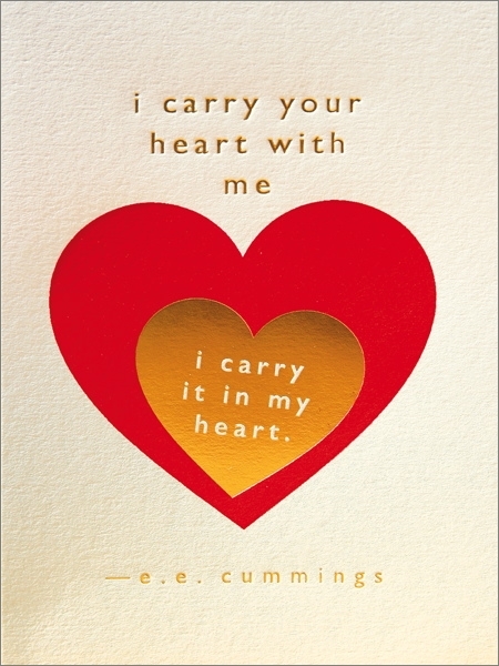 Archivist: Carry Your Heart Foil Greeting Card