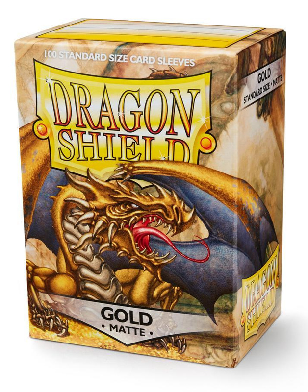 Dragon Shield Matte Gold Card Sleeves at Mighty Ape NZ
