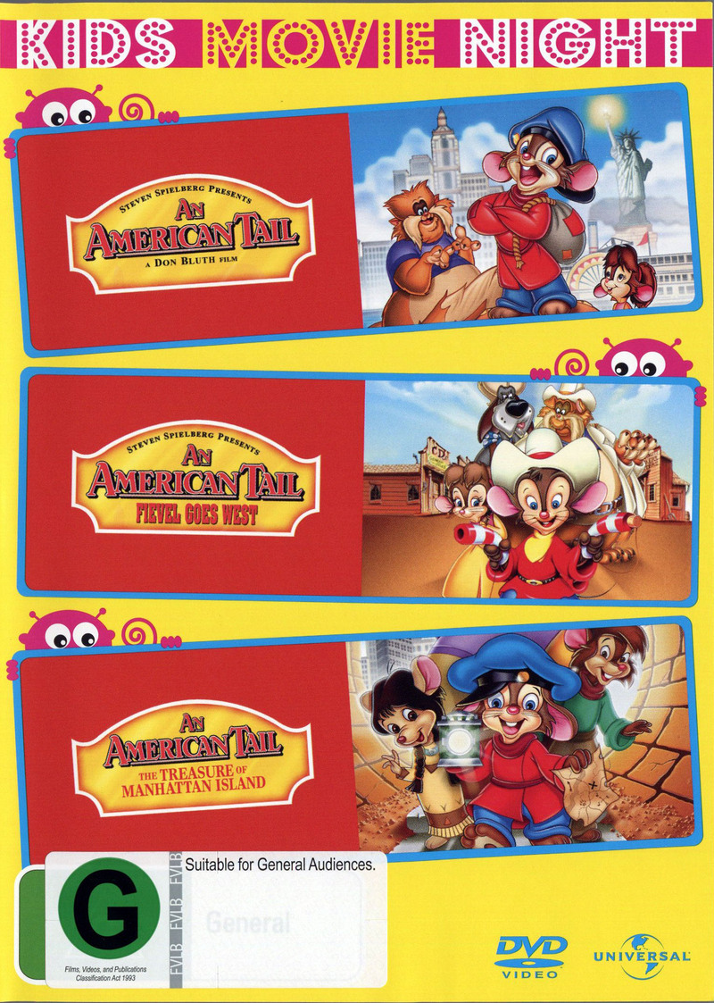 American Tale 1 & 2 & 3 on DVD image