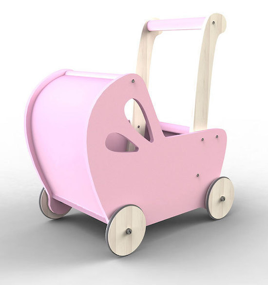 Moover Baby Doll's Pram - Hot Pink image