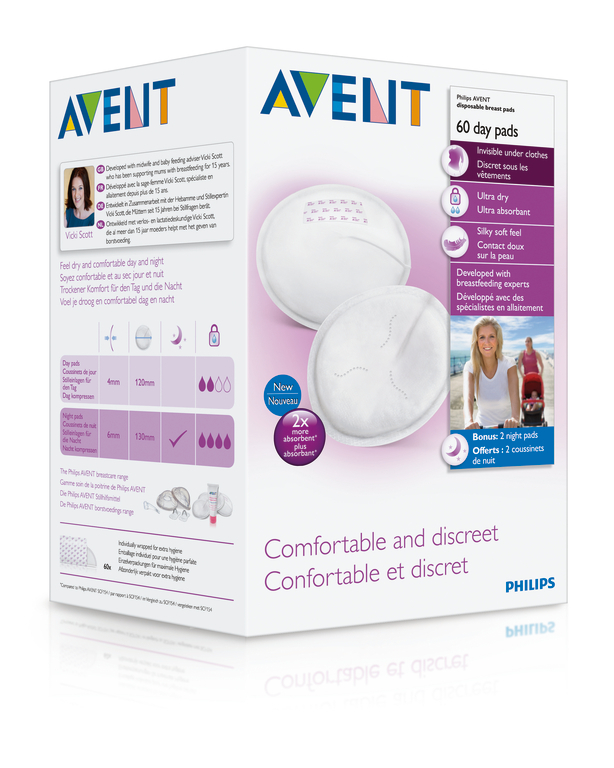 Avent: Disposable Breast Pads - Day (60 Pads)