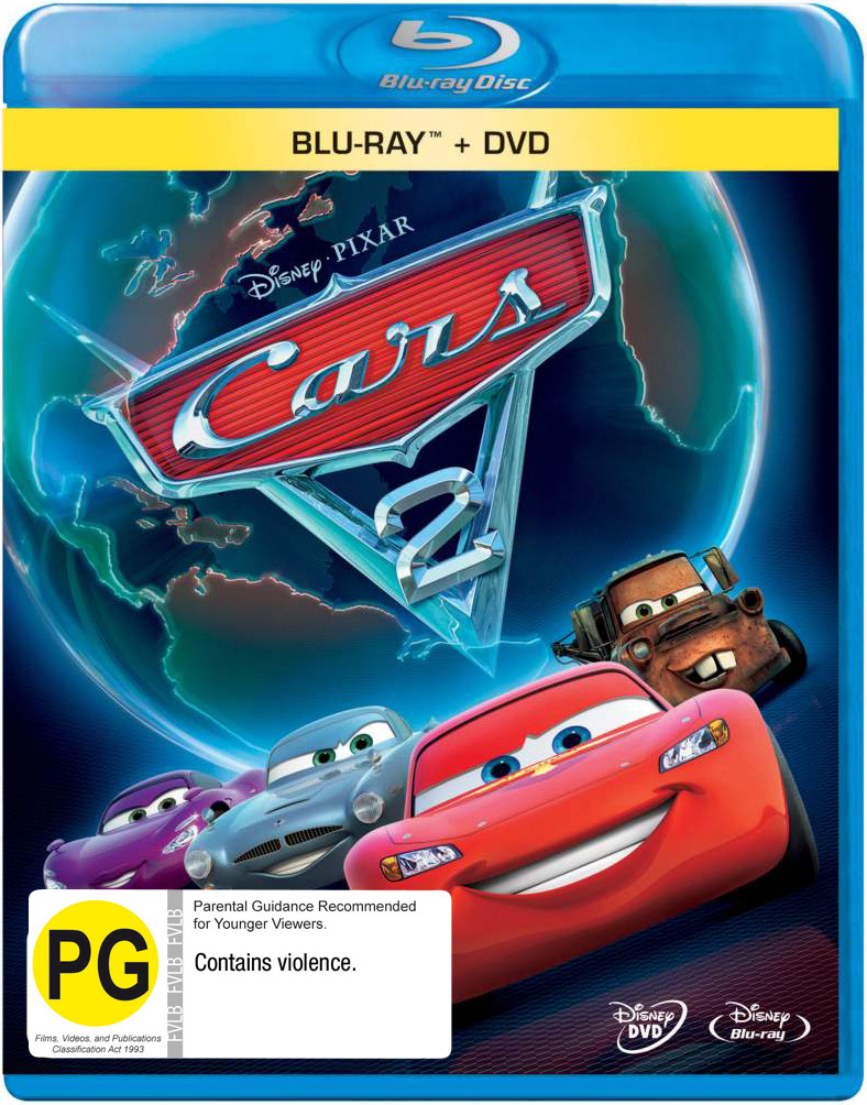 Cars 2 on DVD, Blu-ray image