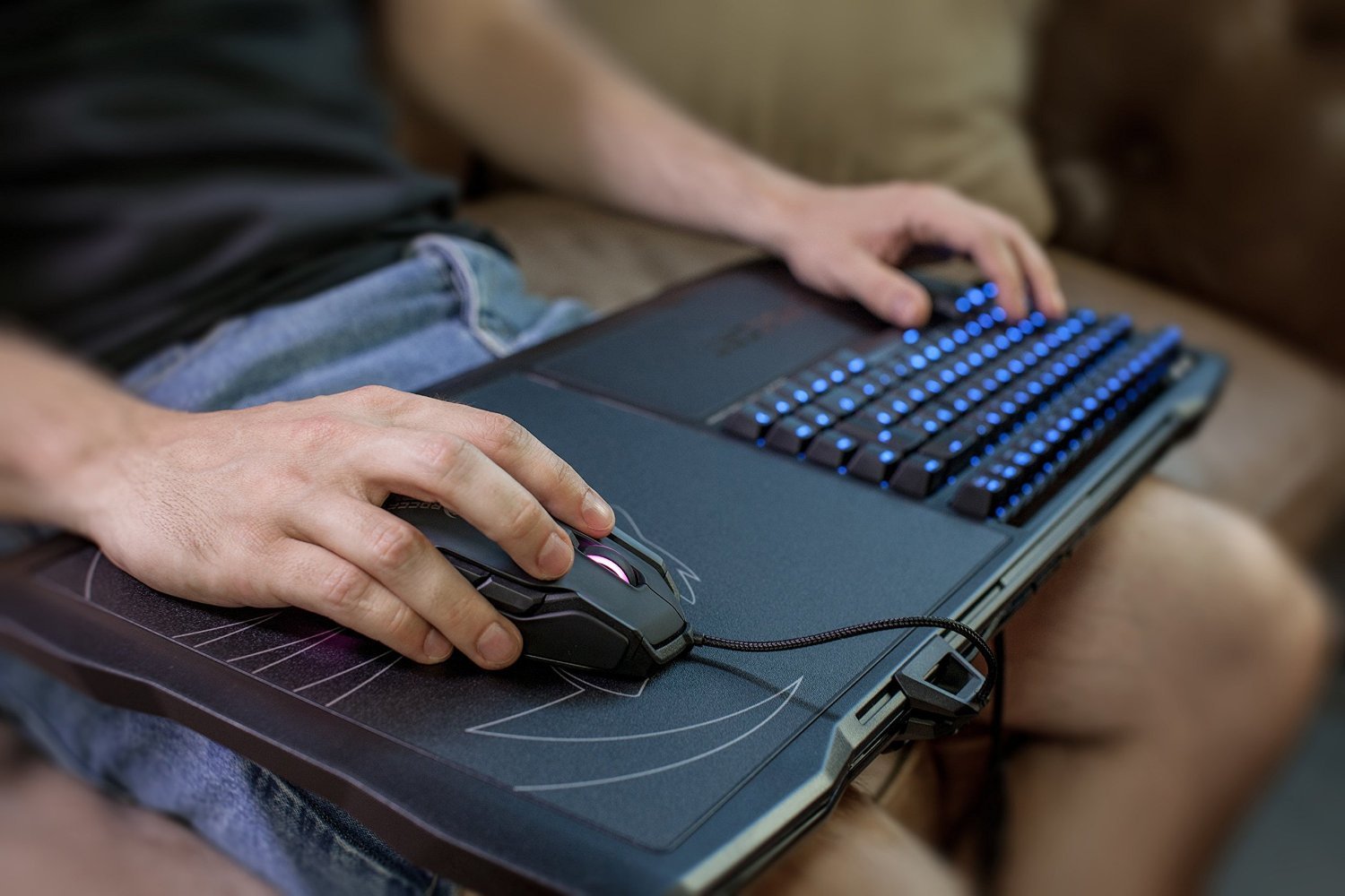 ROCCAT Sova Mechanical Gaming Lap Keyboard for image