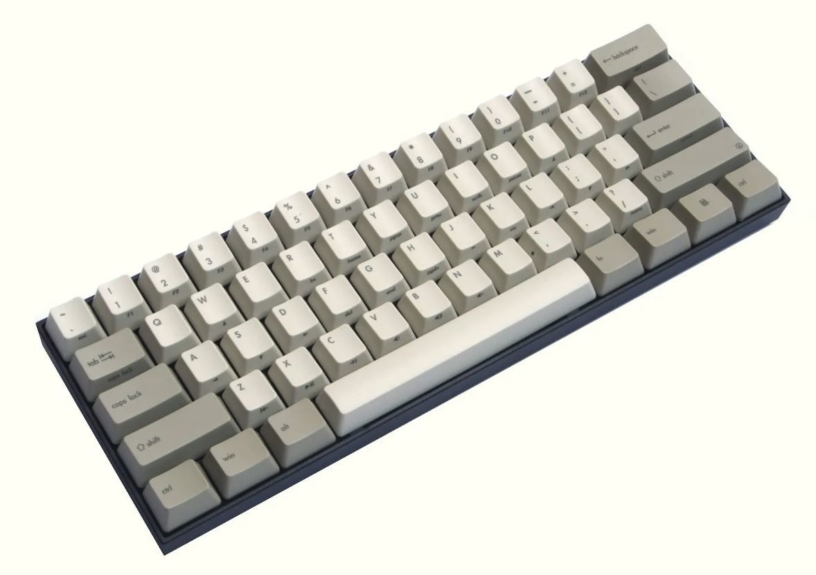 V60 Vintage ABS Keycap Mini Mechanical Keyboard - MX Blue image