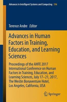 Advances in Human Factors in Training, Education, and Learning Sciences image