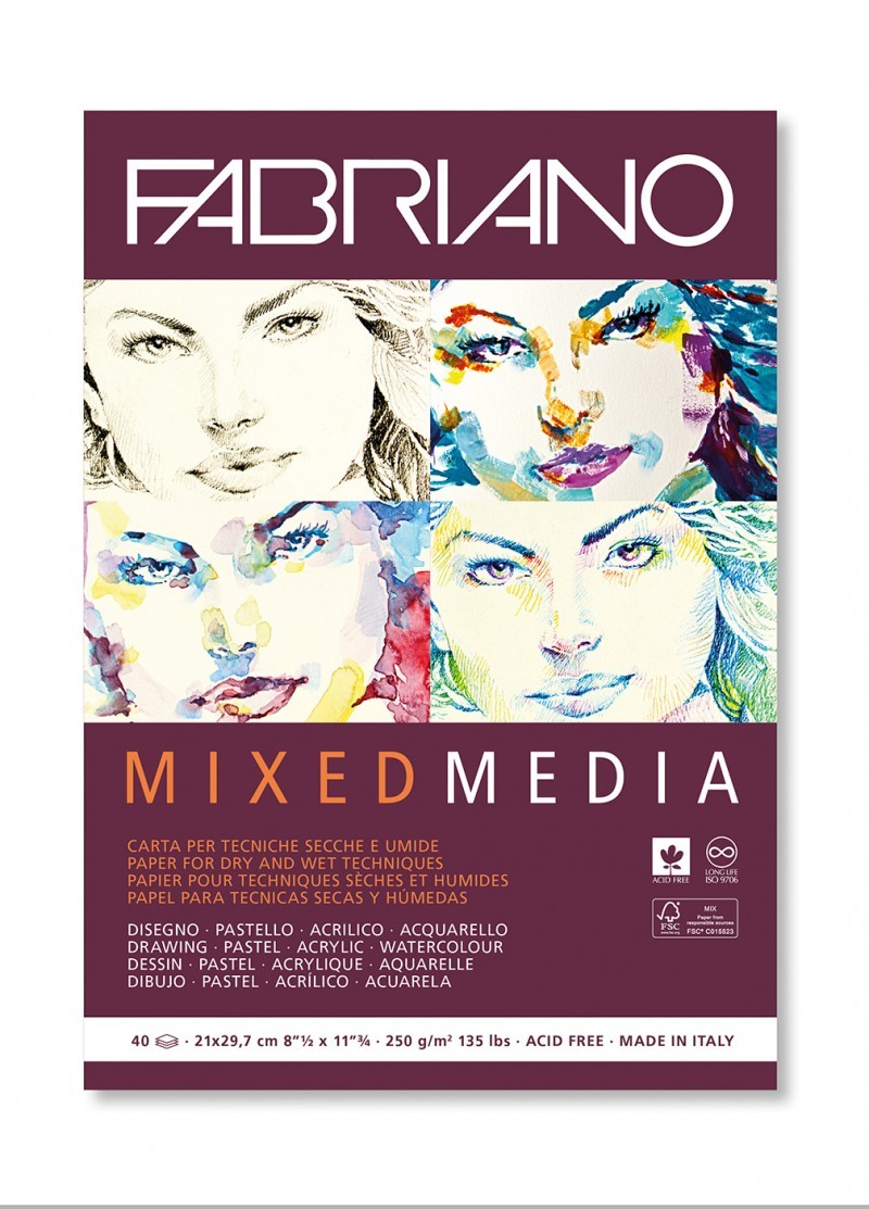 Fabriano: Mixed Media Pad - A4 250gsm (40 Sheets) image