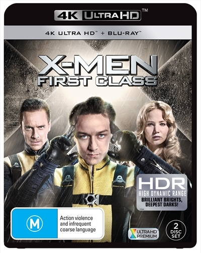 X-men: First Class on Blu-ray, UHD Blu-ray image