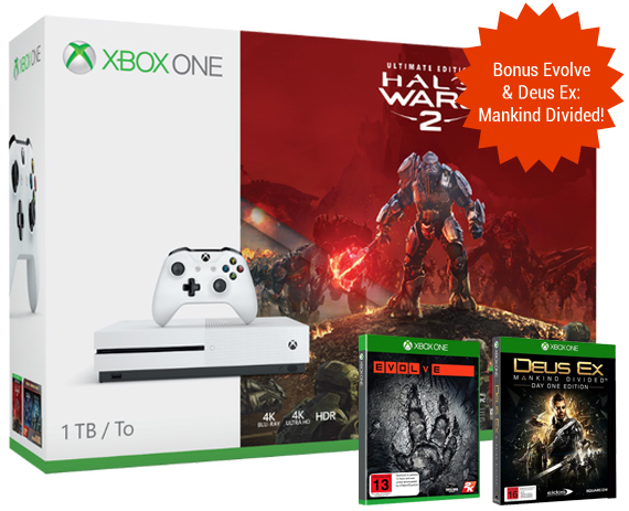 Xbox One S 1TB Halo Wars 2 Console Bundle