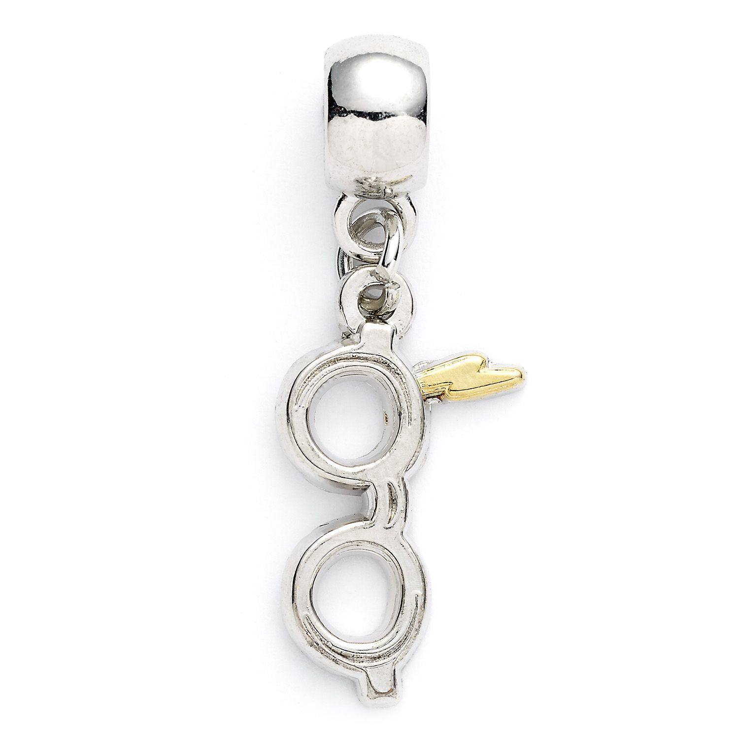 The Carat Shop: Harry Potter Silver Plated Lightning Bolt with Glasses Slider Charm image
