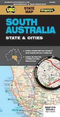 Ubd Gregorys South Australia State & Cities Map 519 8th Ed by Ubd image