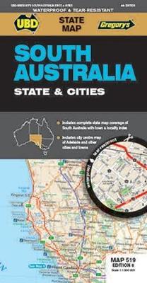 Ubd Gregorys South Australia State & Cities Map 519 8th Ed image