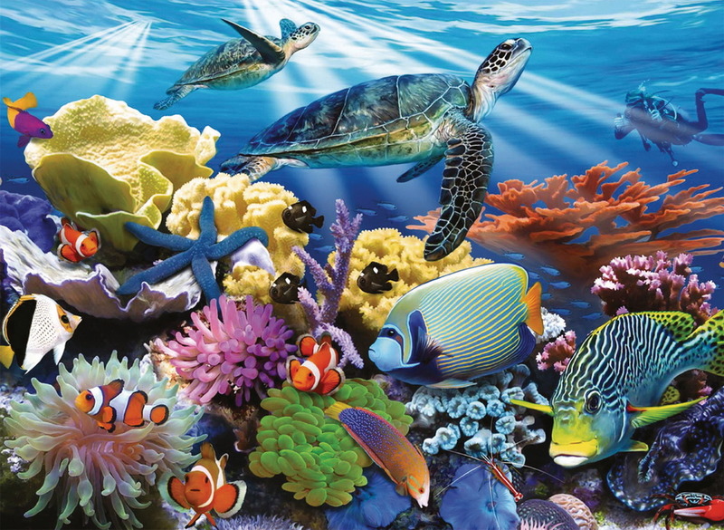 Ravensburger 200 Piece Jigsaw Puzzle - Ocean Turtles image