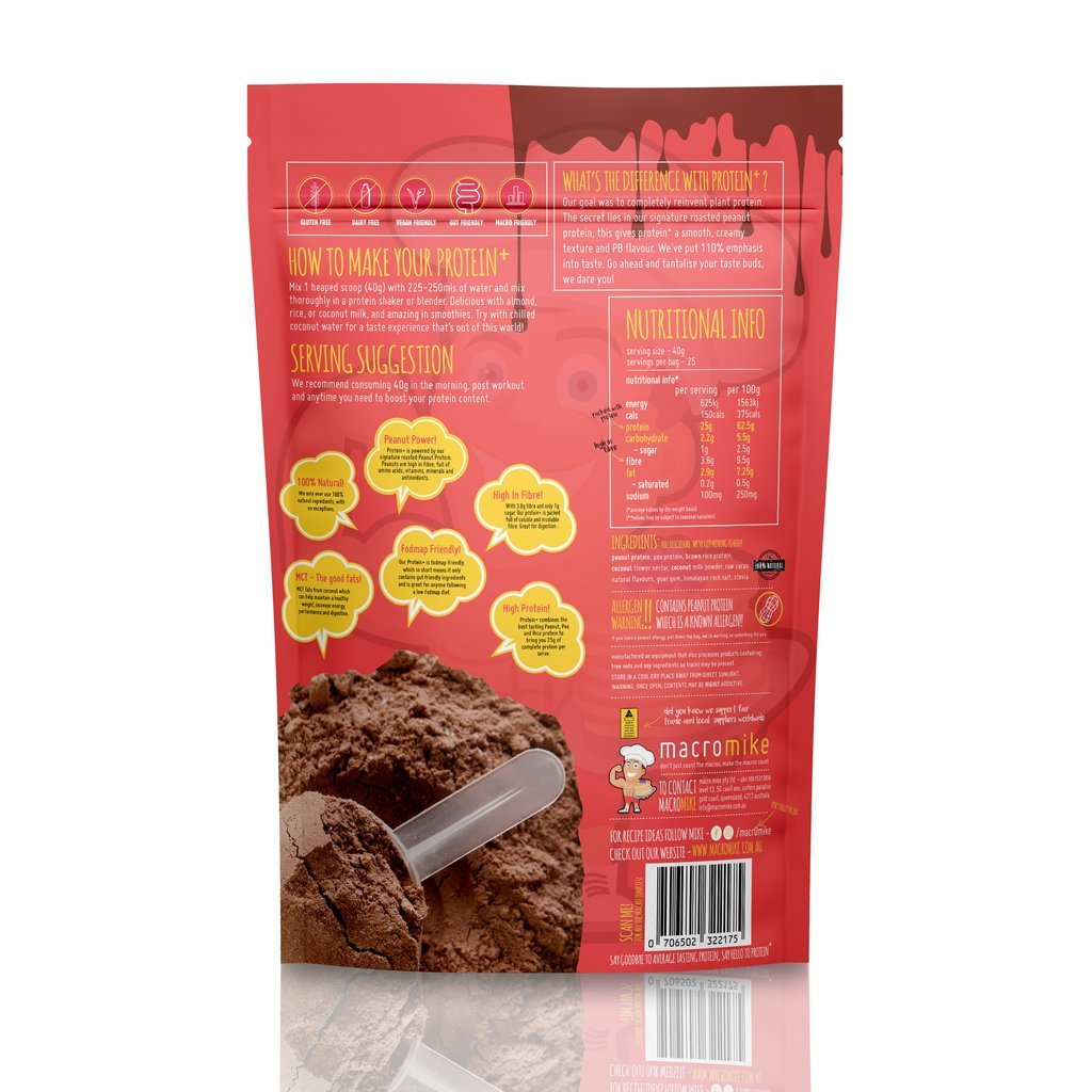 Macro Mike Plant Protein Powder - Chocolate Peanut Butter (1kg) image