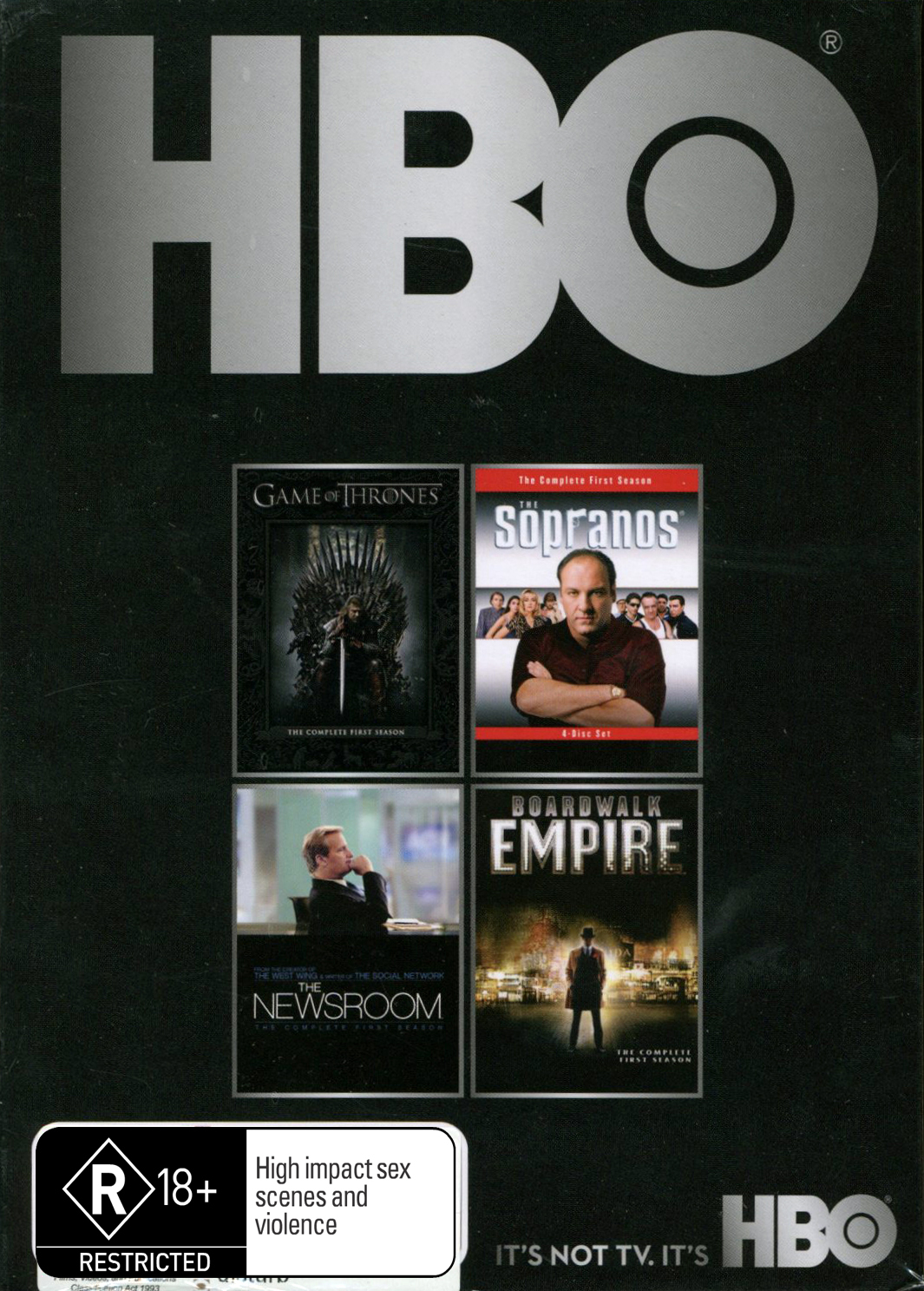 HBO Starter Box Set - Game of Thrones / Boardwalk Empire / The Newsroom / The Sopranos on DVD image