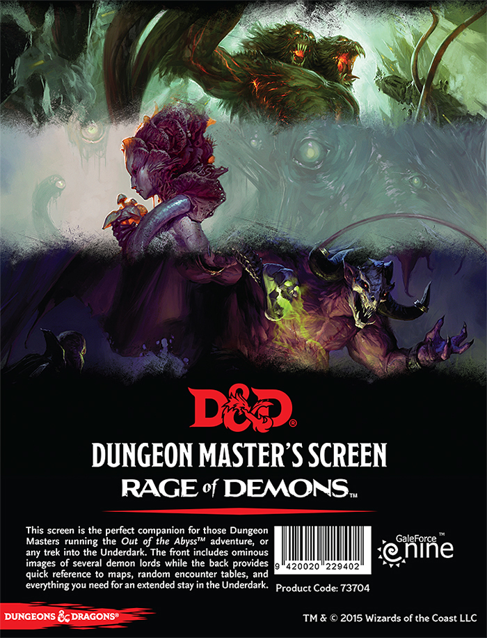 D&D: Dungeon Master's Screen (Rage of Demons) image