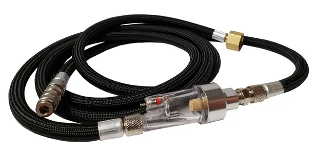 Badger 50-2025 10/' Braided Airbrush Hose w// In-Line Moisture Trap