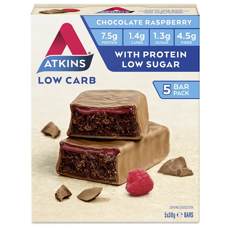 Atkins Advantage Bars - Chocolate Raspberry (5 x 30g) image