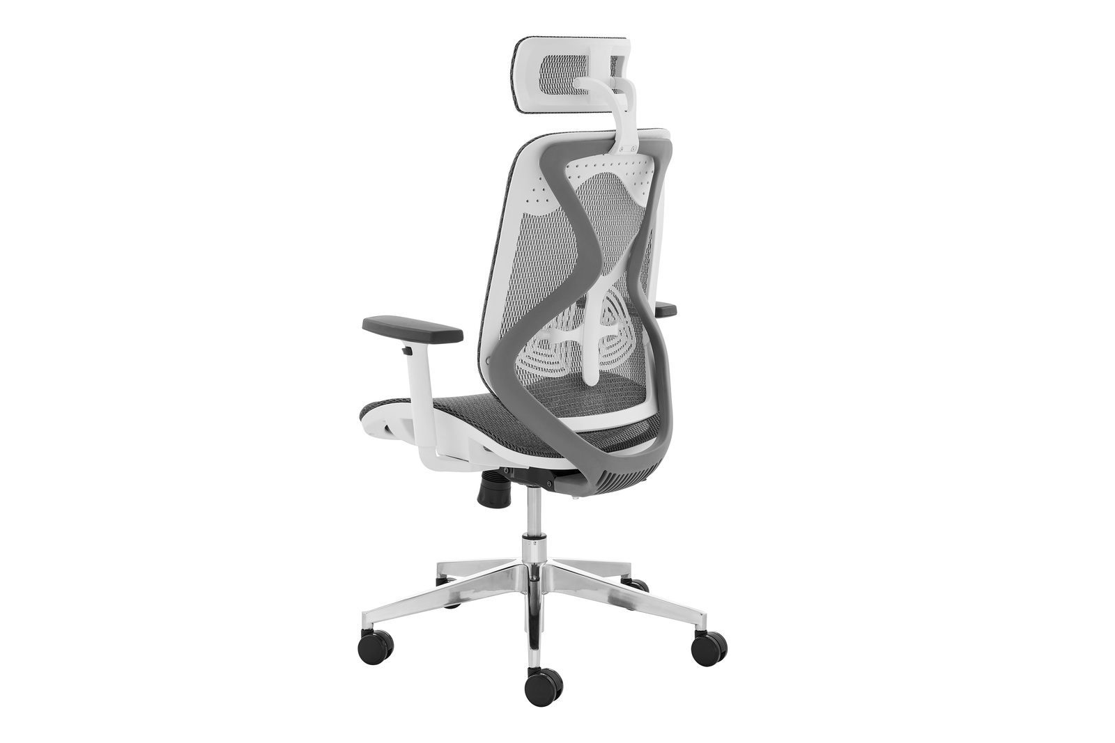 Buy Ergolux London Office Chair (White Frame, Grey) at Mighty Ape NZ