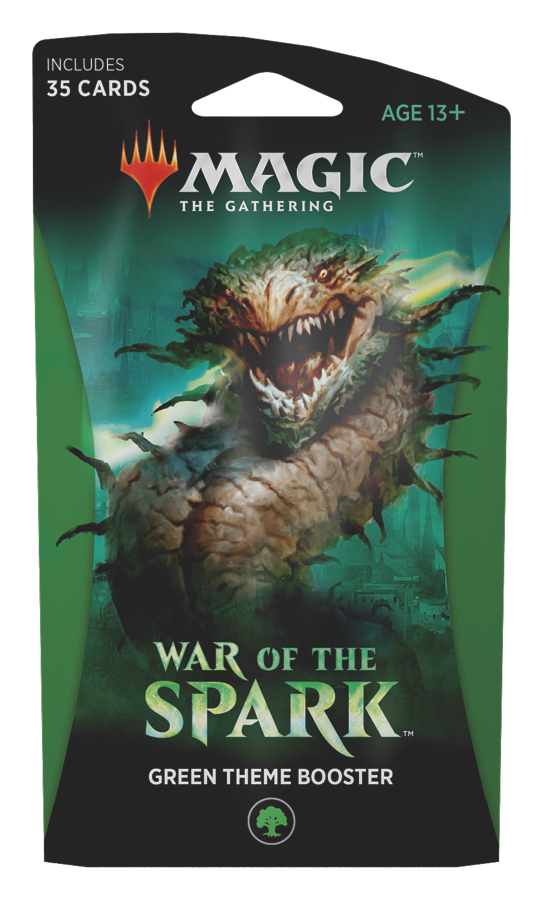 Magic The Gathering: War of the Spark Theme Booster- Green image