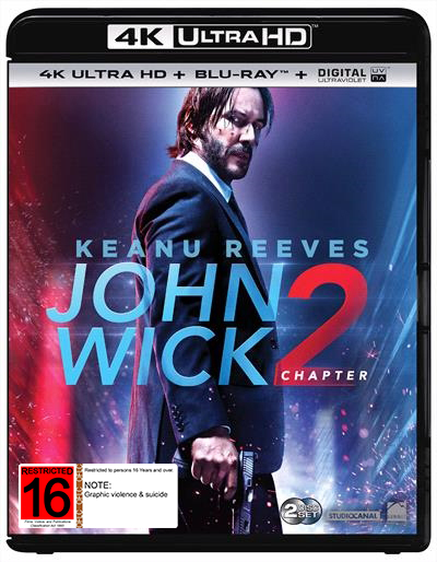 John Wick: Chapter 2 on Blu-ray, UHD Blu-ray