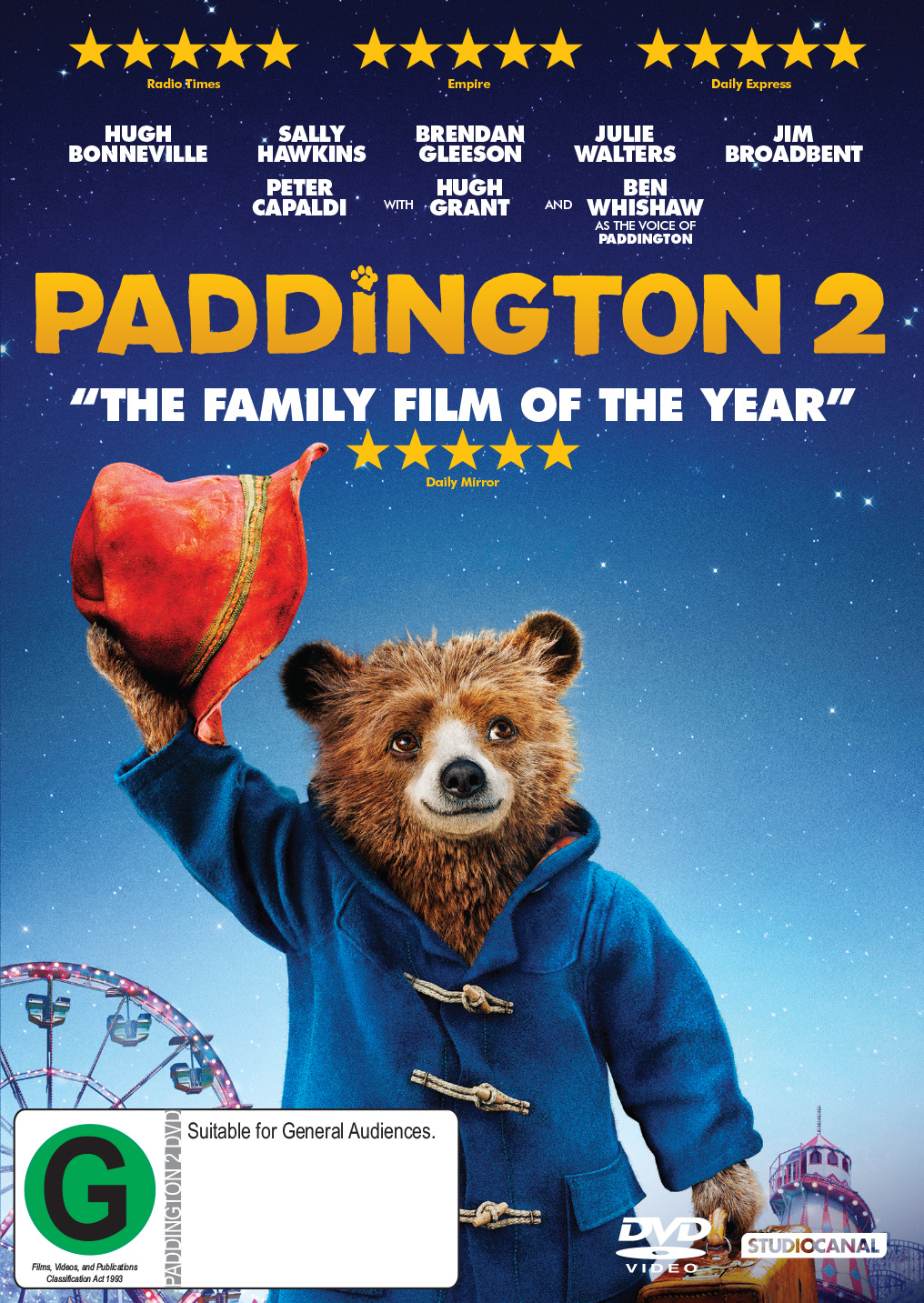 Paddington 2 on DVD image