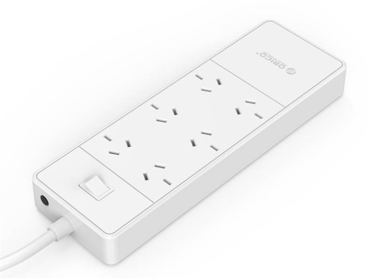 Orico 6 Way Outlet Surge Protector Power Board with 4 x USB image