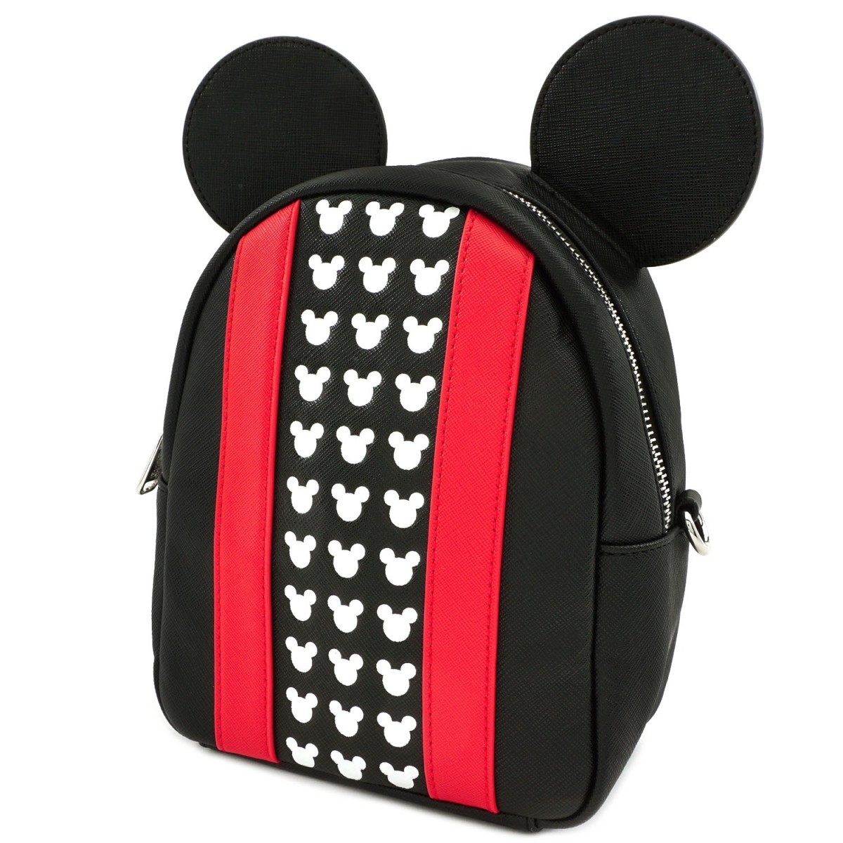 Loungefly: Mickey Mouse - Red Stripe & Ears Mini Backpack