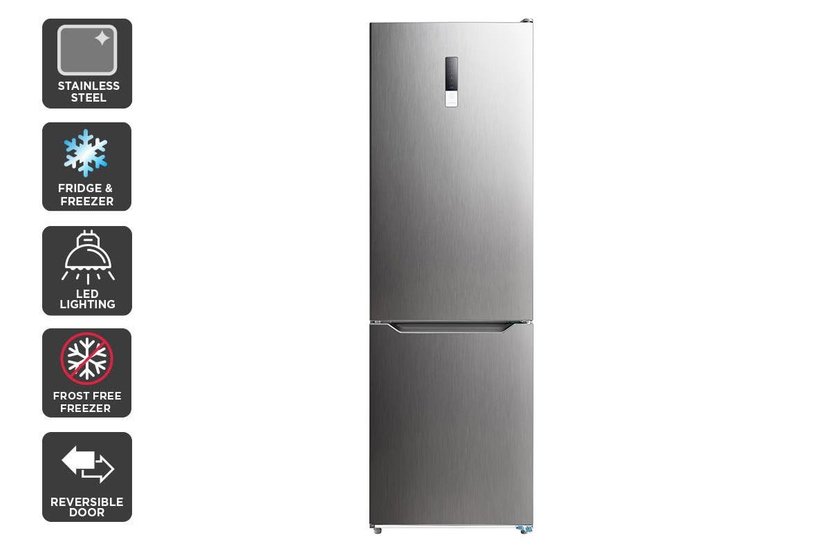 Kogan 323L Bottom Mount Fridge Silver at Mighty Ape NZ