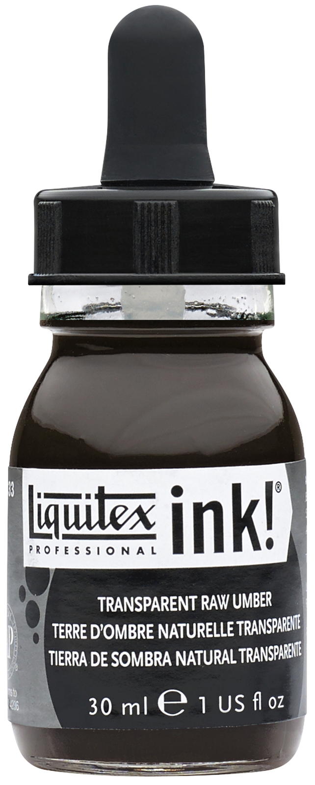 Liquitex: Acrylic Ink - 333 Transparent Raw Umber