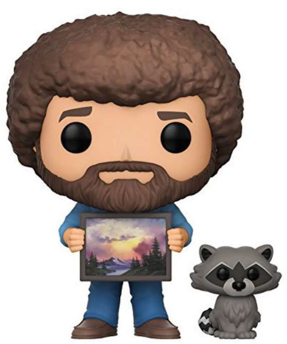The Joy of Painting - Bob Ross (with Raccoon) Pop! Vinyl Figure (with a chance for a Chase version!) image