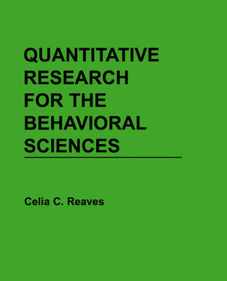 Quantitative Research for the Behavioral Sciences image