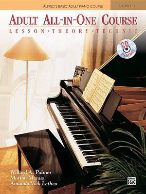Alfred's Basic Adult All-In-One Course, Bk 1 by Willard A Palmer image
