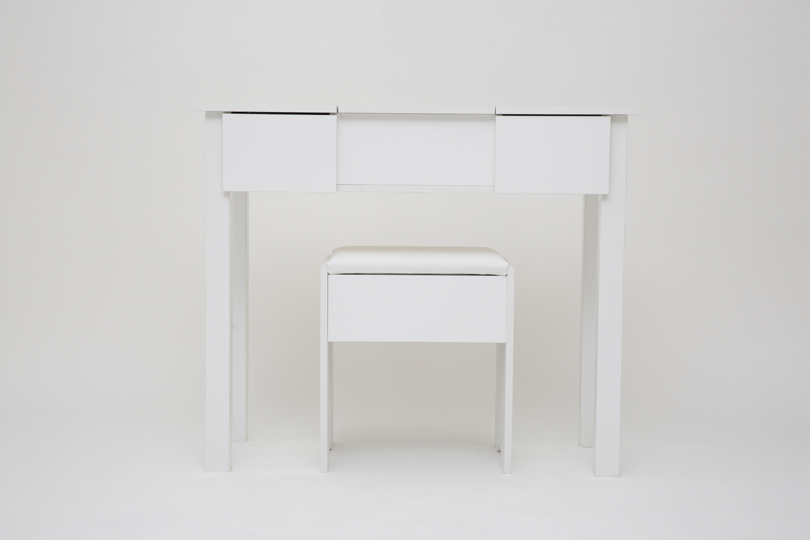 Dressing Table Set with Mirror & Stool image