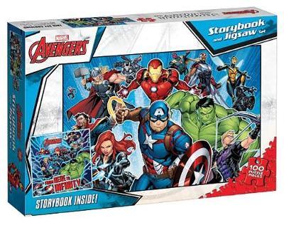 Avengers: Storybook and Jigsaw Set (Marvel: 100 Pieces) image